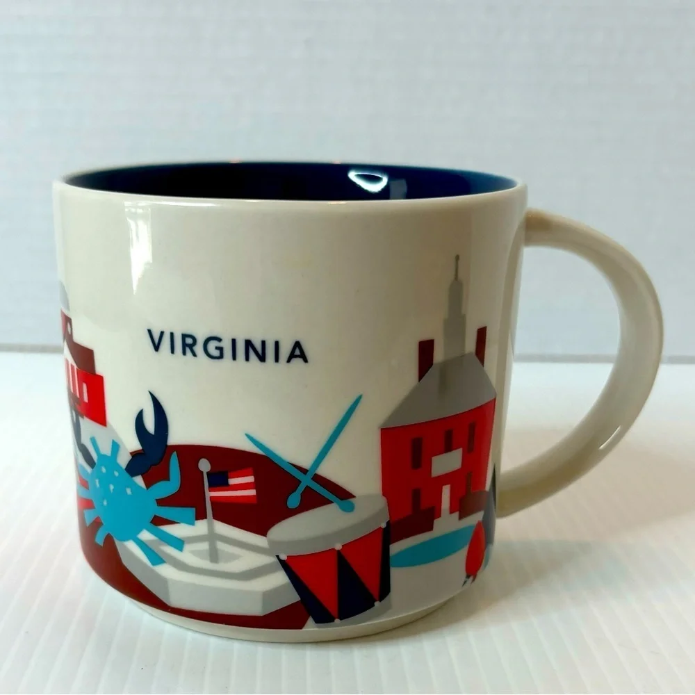 Starbucks Virginia 14 oz Mug You Are Here 2014 Collector Series Coffee Cup